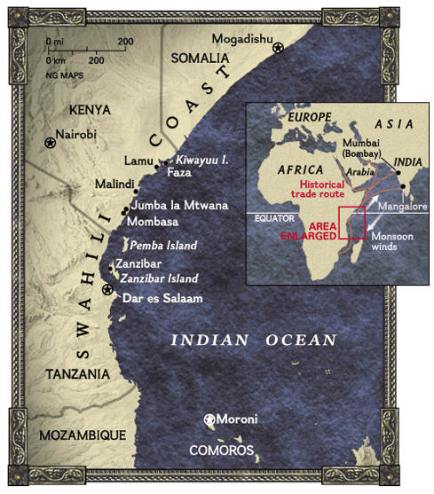 swahili map